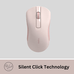 Rapoo B20 Optical Silent 2.4 GHz Wireless Mouse - Pink