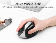 Rapoo EV250 Silent Vertical Ergonomic 2.4G Wireless Optical Mouse