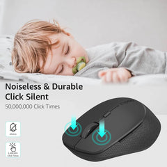 Rapoo M300 2.4GHz Multi-Mode Silent Bluetooth Wireless Mouse with USB Receiver