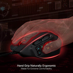 Redragon Aatrox M811 MMO RGB Wired Gaming Mouse with 10 Side Macro Keys