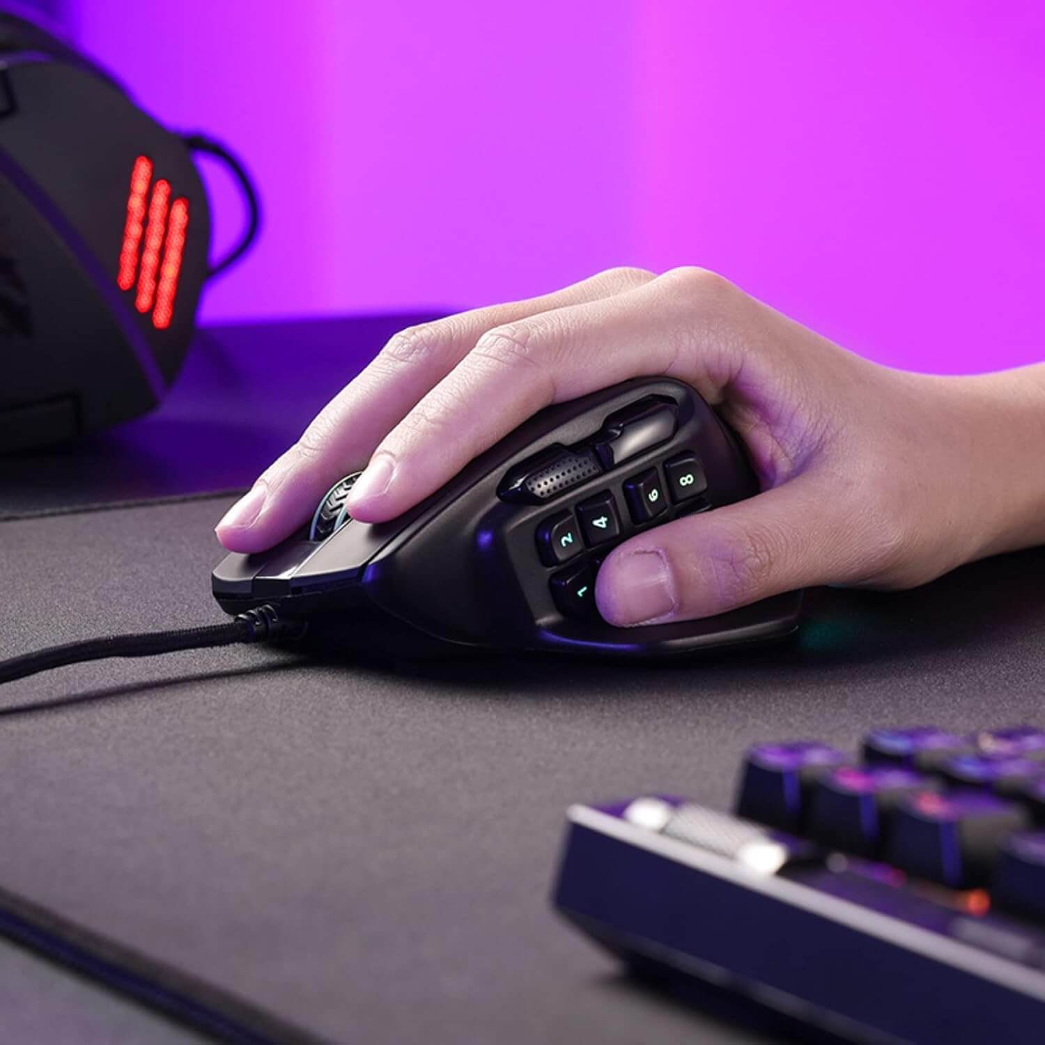 Redragon Aatrox M811 MMO RGB Wired Gaming Mouse with 10 Side Macro Keys