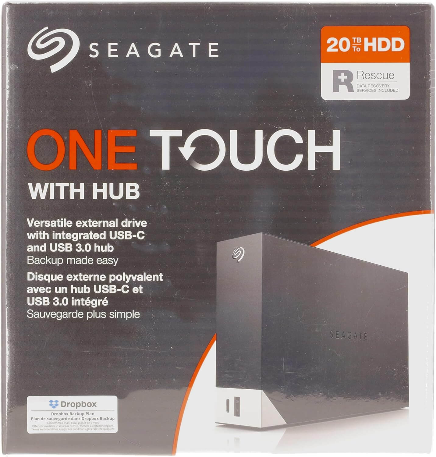 Seagate One Touch Hub 20TB External Hard Drive HDD