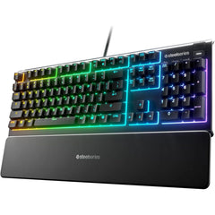 SteelSeries Apex 3 10-Zone RGB Illumination Gaming Keyboard - Whisper Quiet Gaming Switch