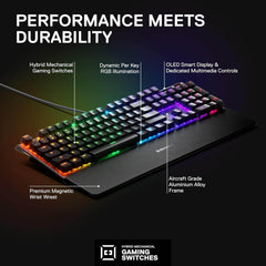 SteelSeries Apex 5 RGB Hybrid Wired Mechanical Gaming Keyboard