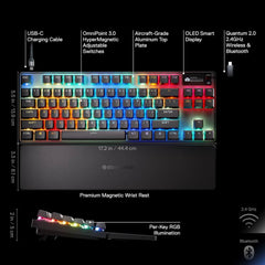 SteelSeries Apex Pro TKL Wireless Gen 3 HyperMagnetic Wireless Mechanical Gaming Keyboard