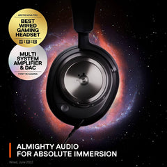 SteelSeries Arctis Nova Pro Multi-System Gaming Headset with Premium Hi-Fi Drivers, Hi-Res Audio - 360° Spatial Audio - GameDAC Gen 2