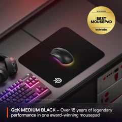SteelSeries QcK Medium Low Profile Mousepad with Easy Travel Micro-Woven Surface