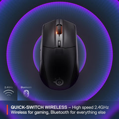 SteelSeries Rival 3 Gen 2 Wireless RGB Gaming Mouse with TrueMove Air Optical Sensor
