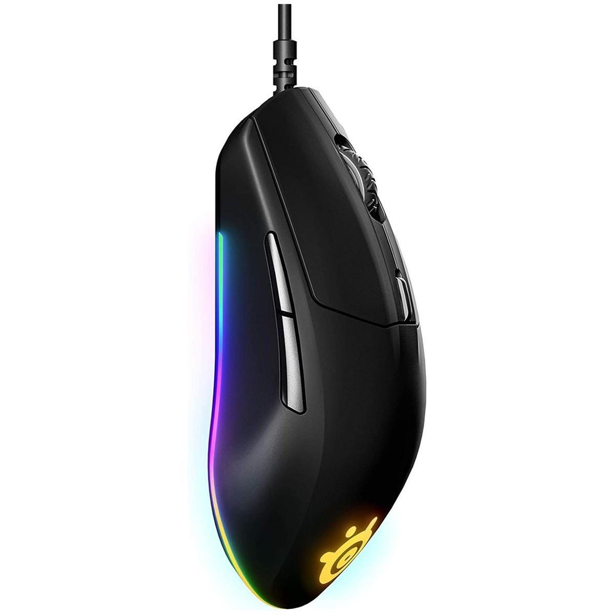 SteelSeries Rival 3 RGB Wired Gaming Mouse with TrueMove Core Optical Sensor