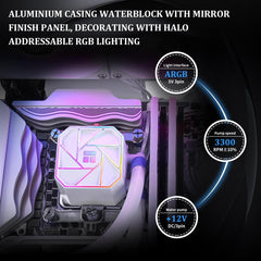 Thermalright Aqua Elite 360 V3 ARGB AIO 360mm Liquid CPU Cooler - White
