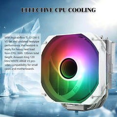 Thermalright Assassin King 120 Mini ARGB V3 CPU Air Cooler - White