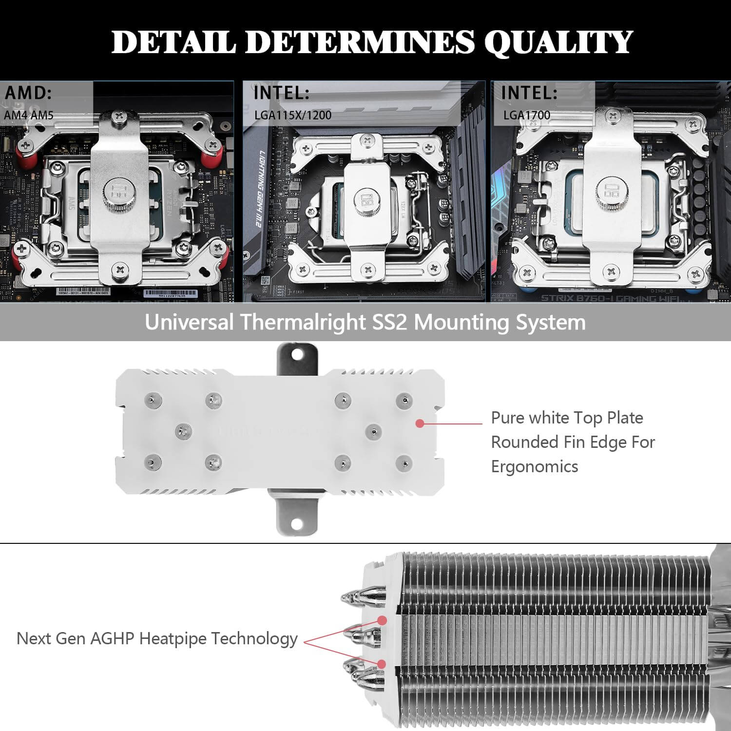 Thermalright Assassin King 120 Mini ARGB V3 CPU Air Cooler - White