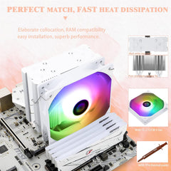 Thermalright Assassin King 120 SE ARGB CPU Air Cooler - White