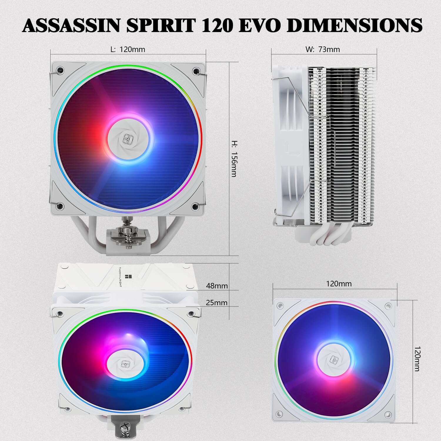 Thermalright Assassin Spirit 120 EVO ARGB CPU Air Cooler