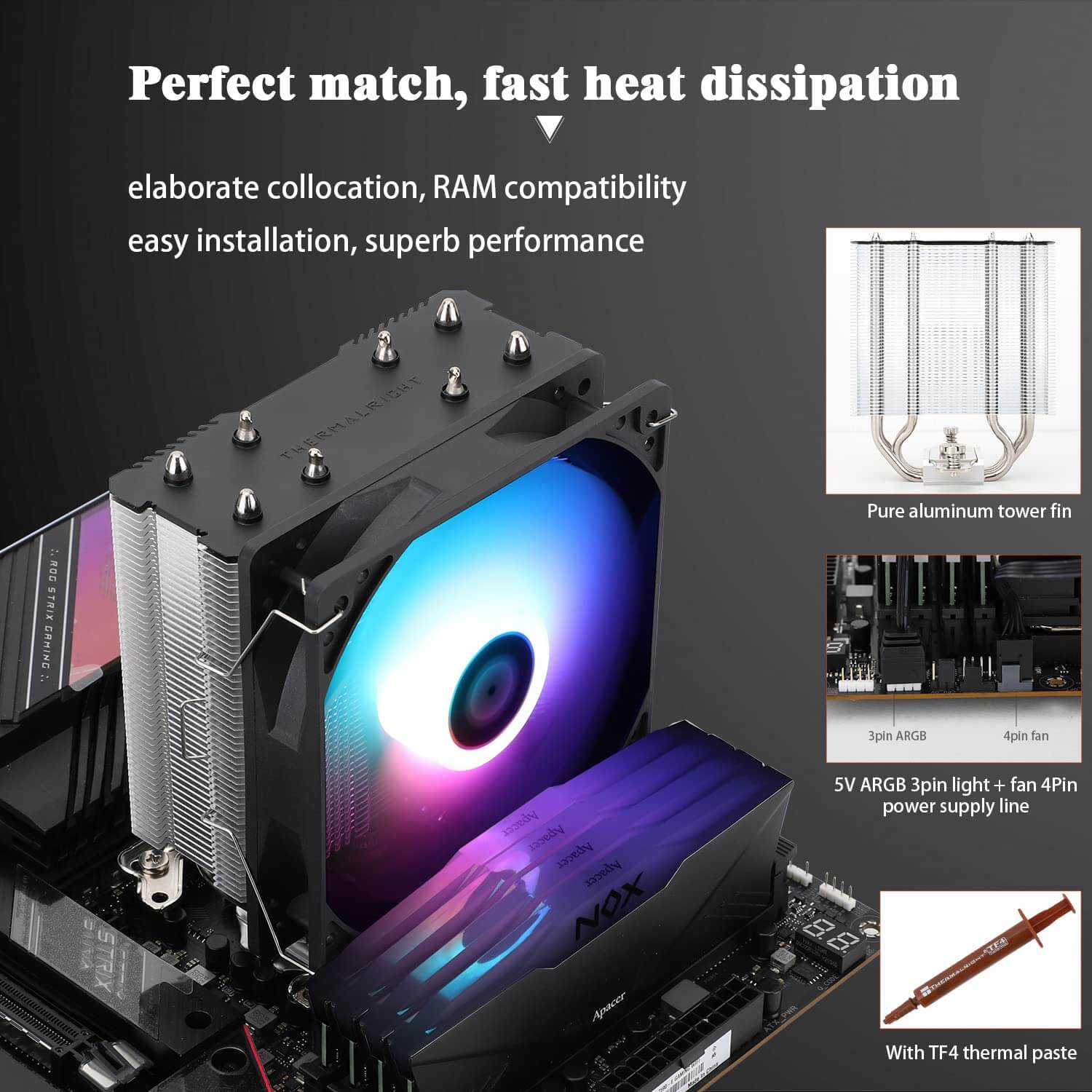 Thermalright Assassin X120 Refined SE ARGB CPU Air Cooler