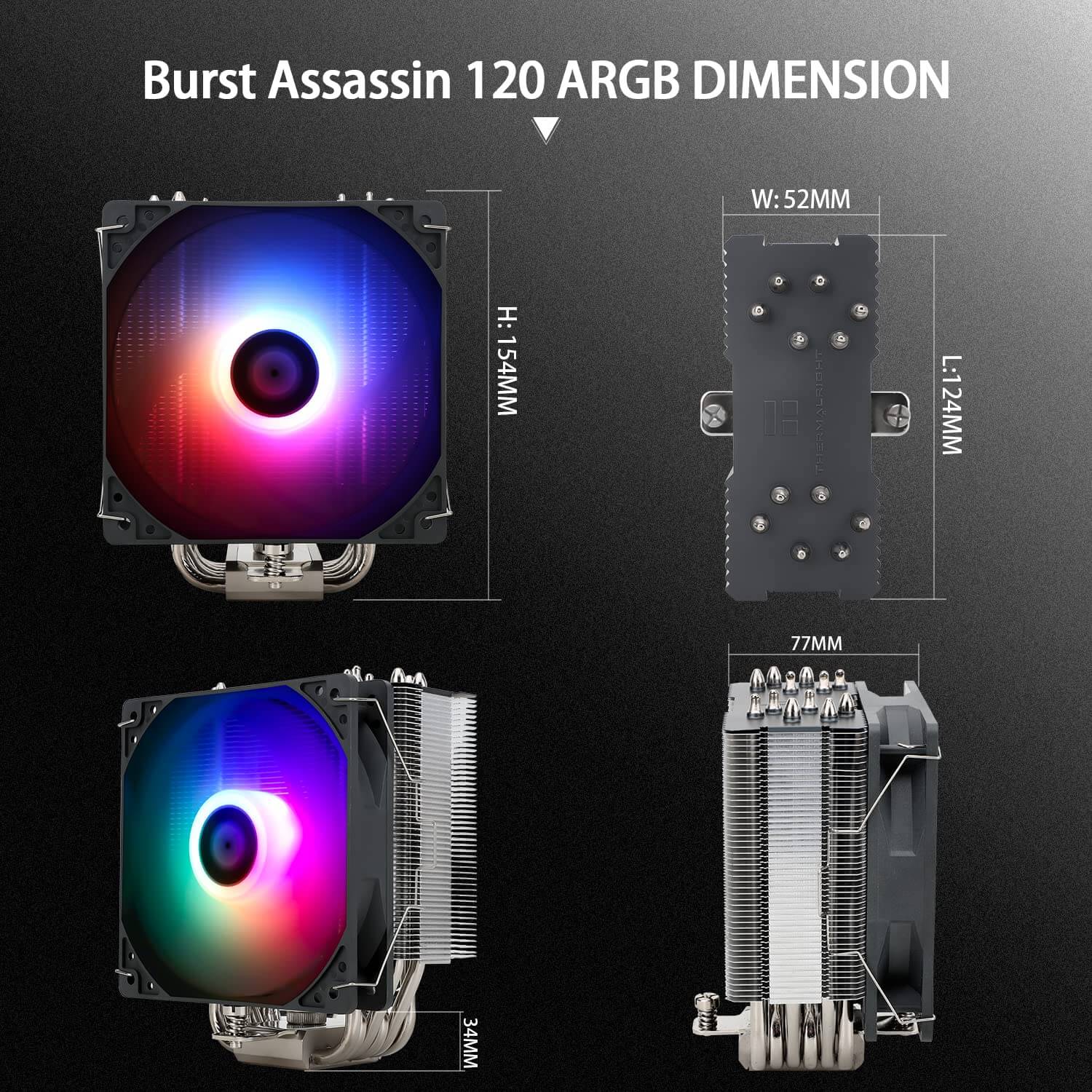 Thermalright Burst Assassin 120 ARGB CPU Air Cooler