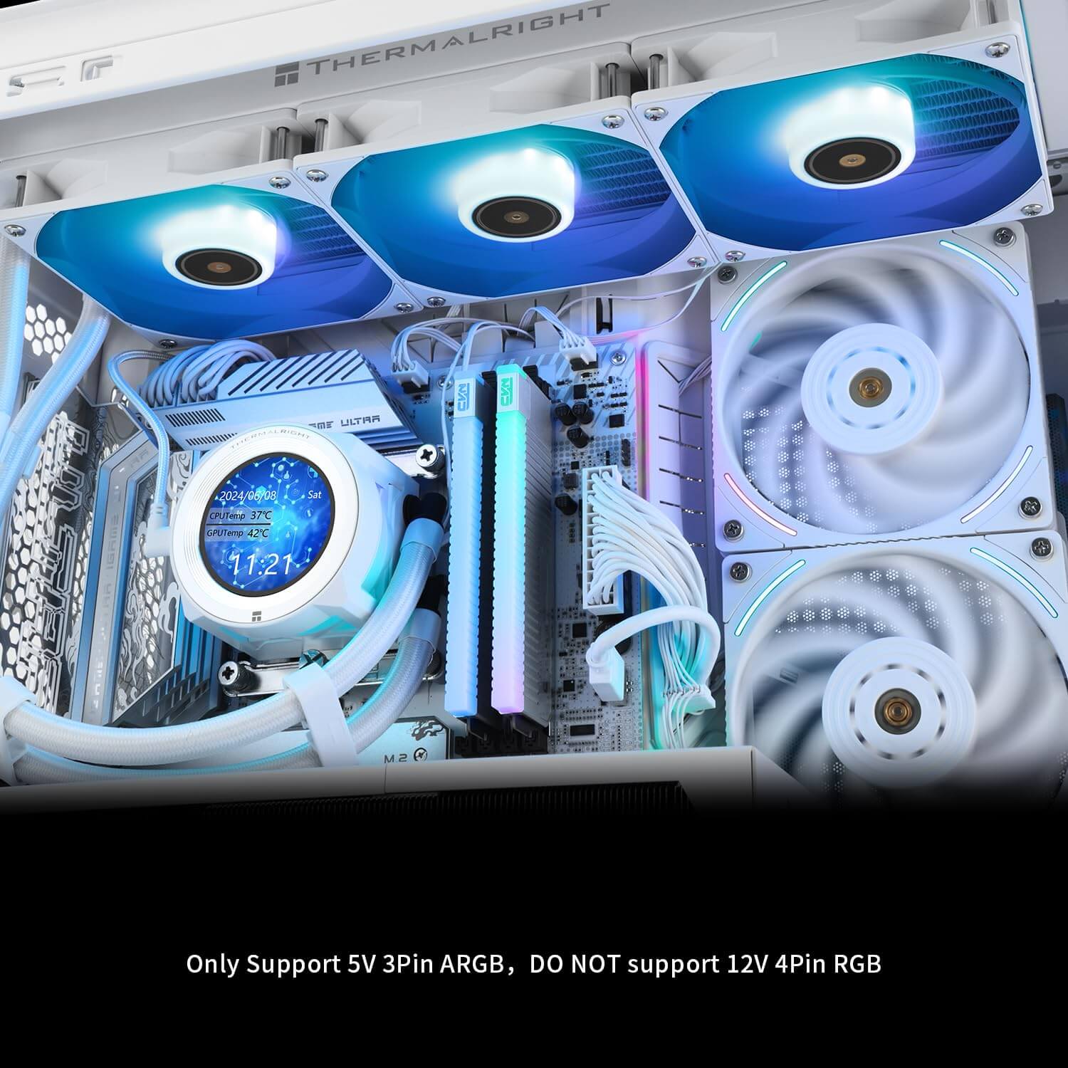 Thermalright CORE Vision 360 360mm ARGB AIO CPU Liquid Cooler with LCD Display