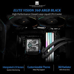 Thermalright Elite Vision 360 360mm ARGB AIO CPU Liquid Cooler with LCD Display