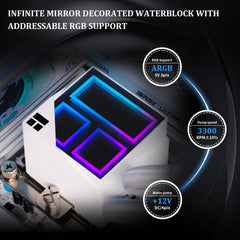 Thermalright Frozen Infinity 360 360mm Liquid CPU Cooler - White