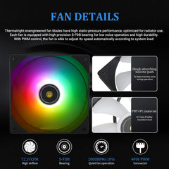 Thermalright Frozen Notte 360 V2 ARGB 360mm AIO CPU Liquid Cooler - Black