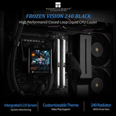 Thermalright Frozen Vision 240 240mm AIO Liquid CPU Cooler with LCD Display