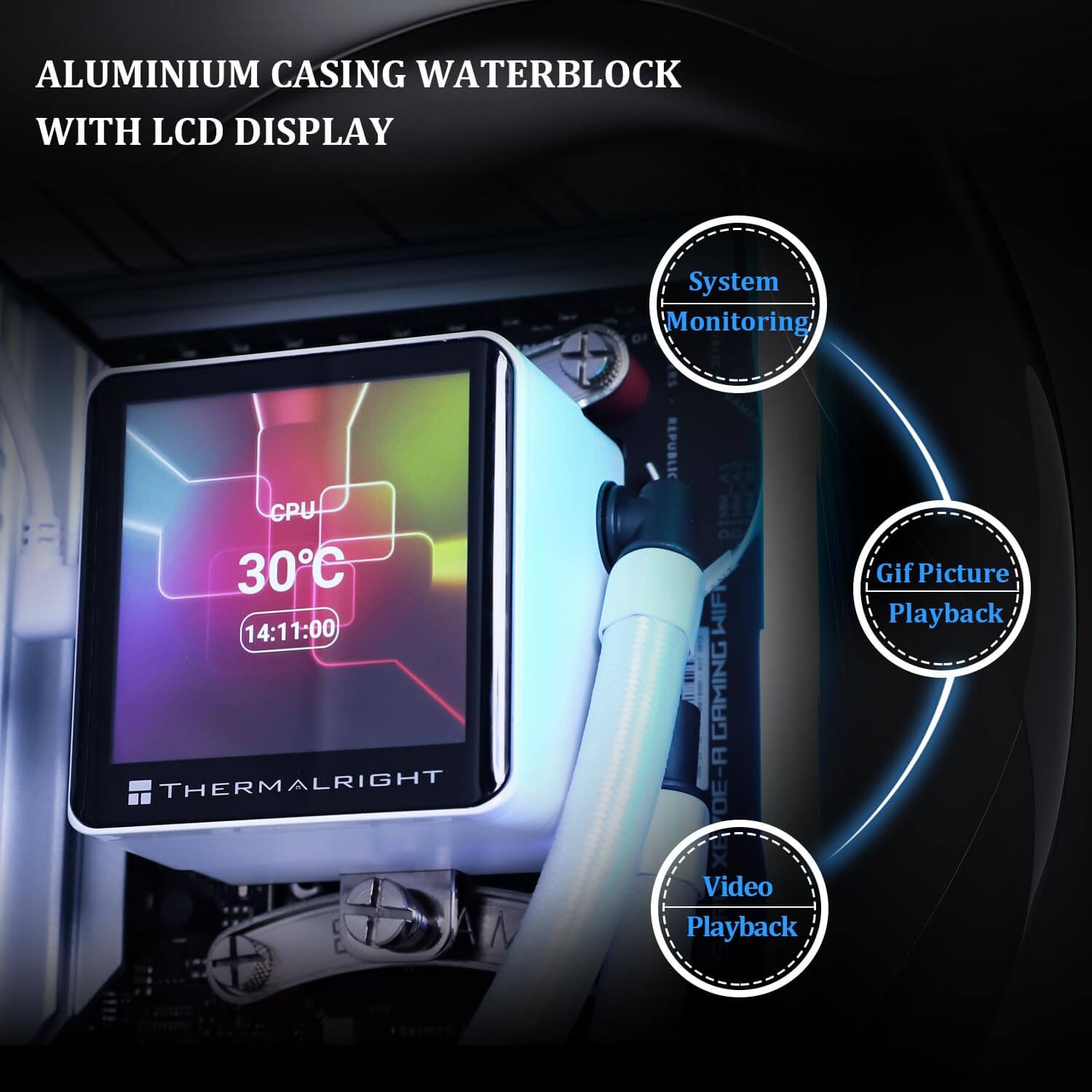 Thermalright Frozen Vision 240 240mm AIO Liquid CPU Cooler with LCD Display