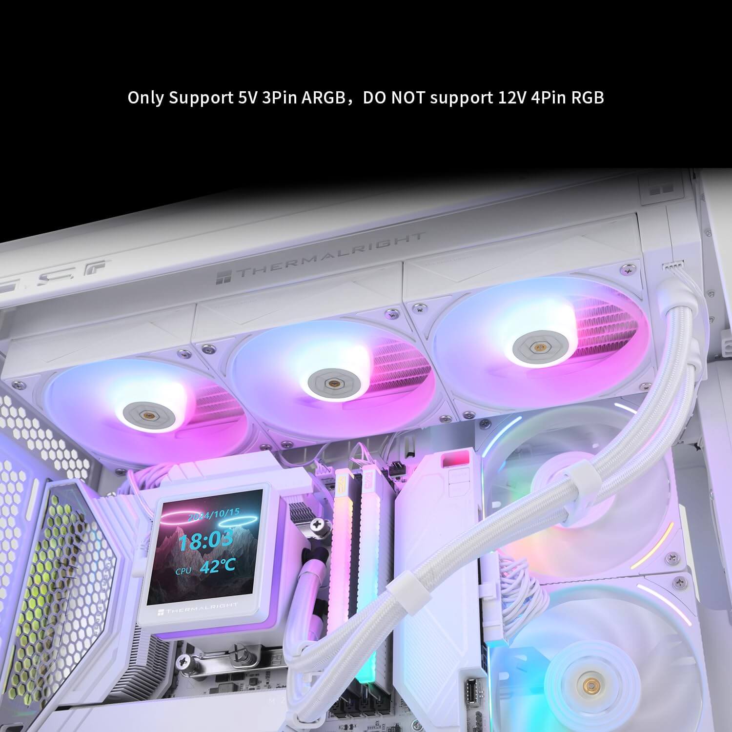 Thermalright Grand Vision 360 360mm ARGB AIO CPU Liquid Cooler with LCD Display