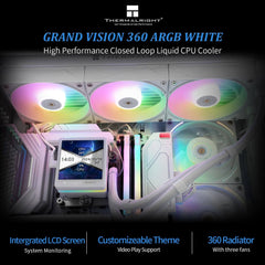 Thermalright Grand Vision 360 360mm ARGB AIO CPU Liquid Cooler with LCD Display