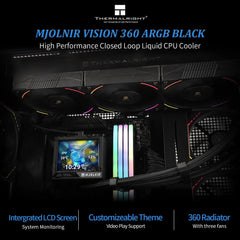Thermalright Mjolnir Vision 360 360mm ARGB AIO CPU Liquid Cooler with LCD Display
