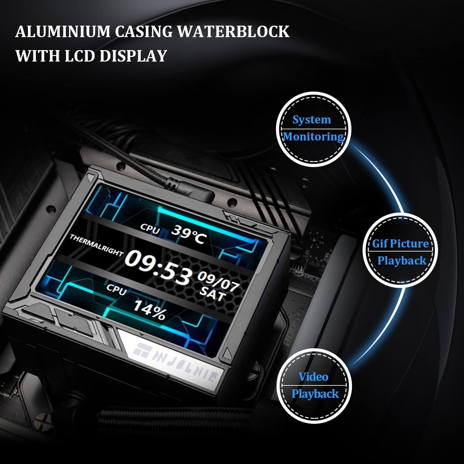Thermalright Mjolnir Vision 360 360mm ARGB AIO CPU Liquid Cooler with LCD Display