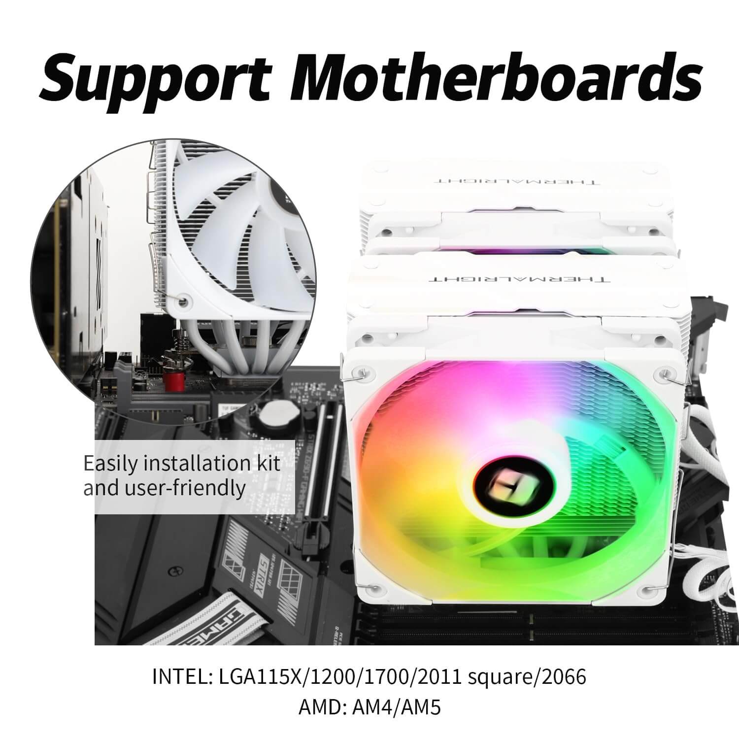 Thermalright Peerless Assassin 120 ARGB CPU Air Cooler - White