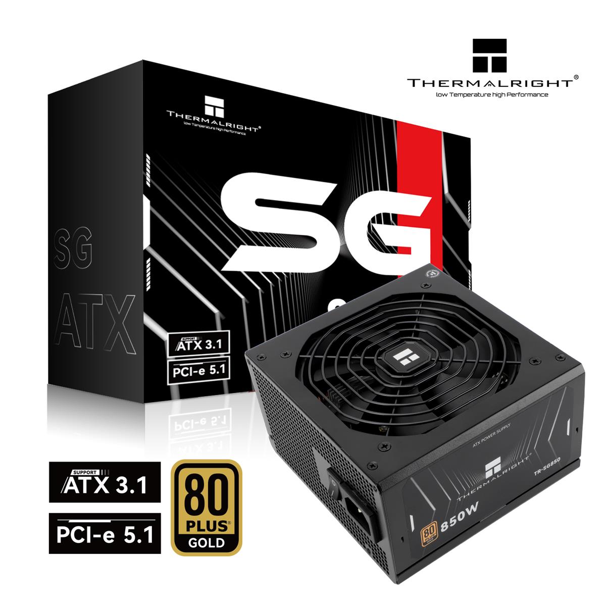 Thermalright SG-850 850W 80+ Gold Fully Modular Power Supply - Black