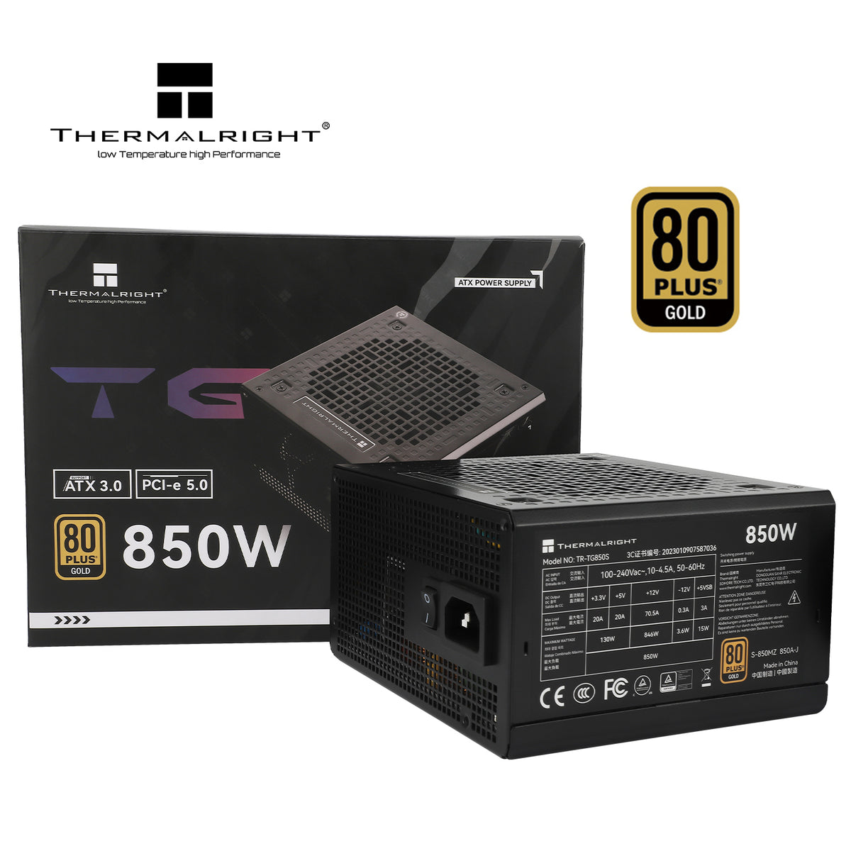 Thermalright TG-850S 850W 80+ Gold Non Modular Power Supply