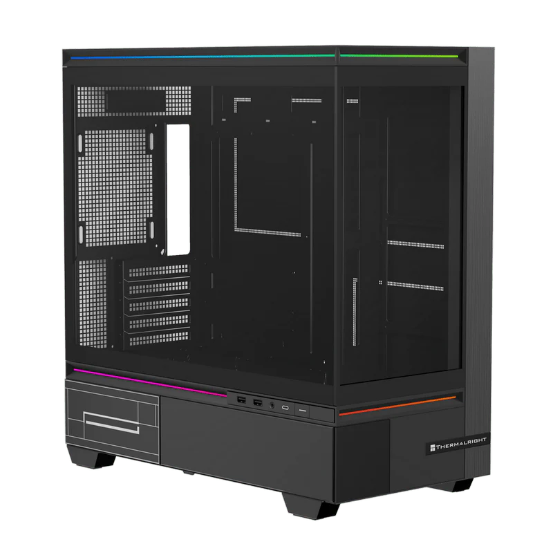 Thermalright TL-M10 mATX Mid-Tower Computer Case - Black