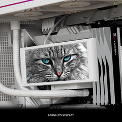 Thermalright Trofeo Vision 360 ARGB 360mm AIO CPU Liquid Cooler with 6.86 inch Magnetic IPS LCD Screen - White