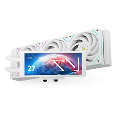Thermalright Trofeo Vision 360 ARGB 360mm AIO CPU Liquid Cooler with 6.86 inch Magnetic IPS LCD Screen - White