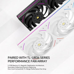 Thermalright Wonder Vision 360 UB ARGB 360mm AIO CPU Liquid Cooler Rotatable 6.67'' Curved Screen 3D Effect - Black
