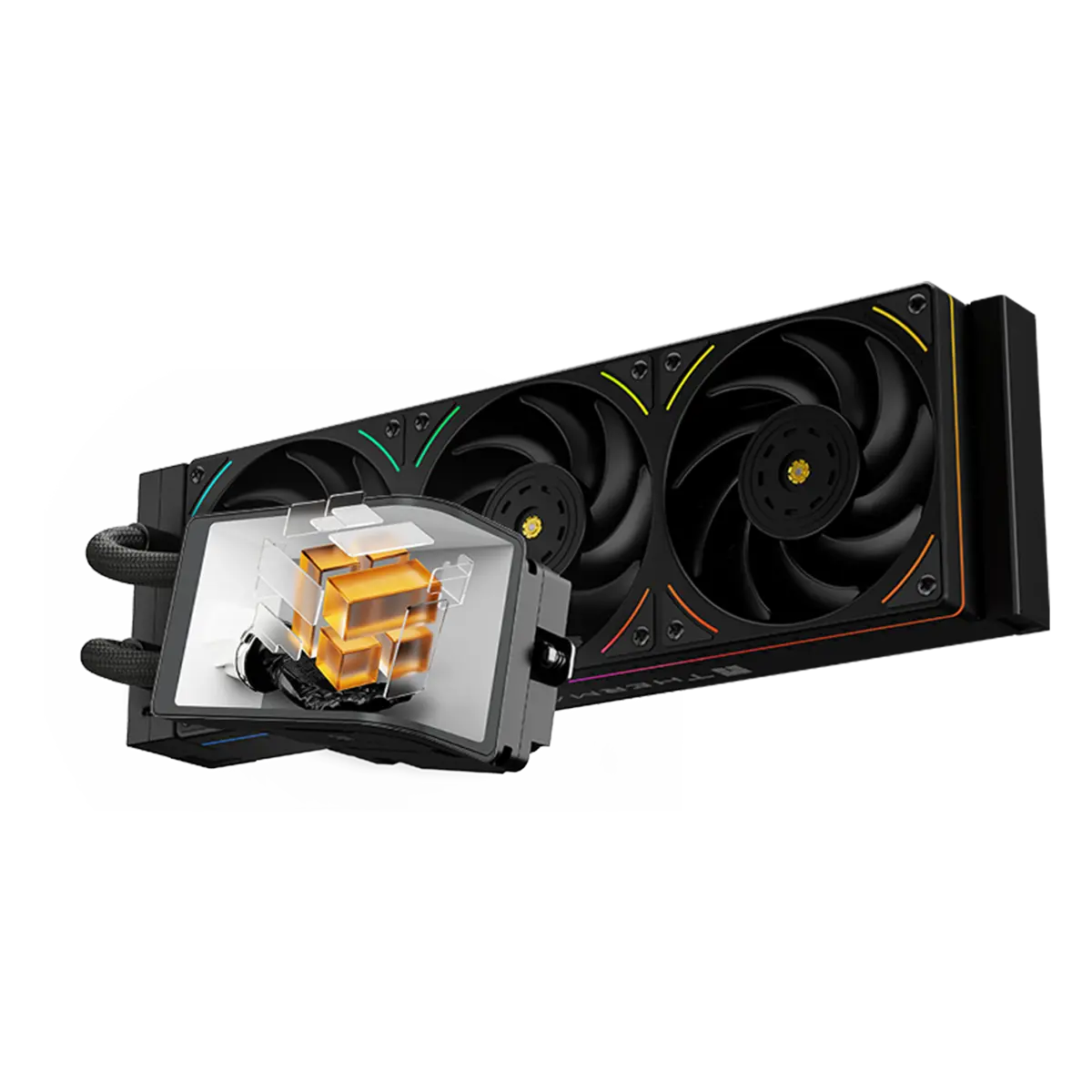 Thermalright Wonder Vision 360 UB ARGB 360mm AIO CPU Liquid Cooler Rotatable 6.67'' Curved Screen 3D Effect - Black
