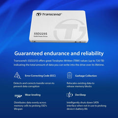 Transcend 225S 500GB 2.5" SATA III 6Gb/s Internal SSD