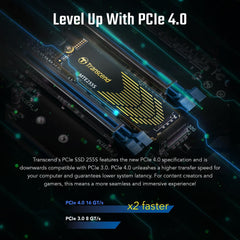 Transcend 255S 2TB Gen 4 x4 NVMe SSD with Heatsink