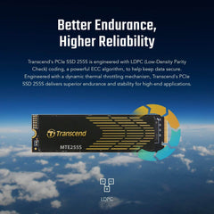 Transcend 255S 1TB Gen 4 x4 NVMe SSD with Heatsink