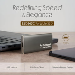 Transcend ESD265C 1TB USB 3.2 Gen 2 Portable External SSD