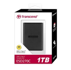 Transcend ESD270 1TB USB 3.1 Gen 2 Portable External SSD
