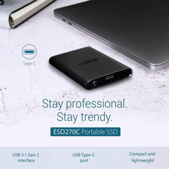 Transcend ESD270 500GB USB 3.1 Gen 2 Portable External SSD