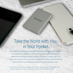 Transcend ESD360C 1TB USB 3.2 Gen 2 Portable External SSD with USB-C Cable