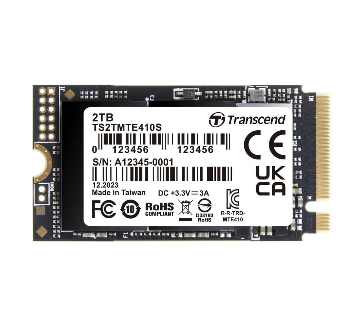 Transcend MTE410 2TB Gen 4 x4 M.2 2242 NVMe SSD