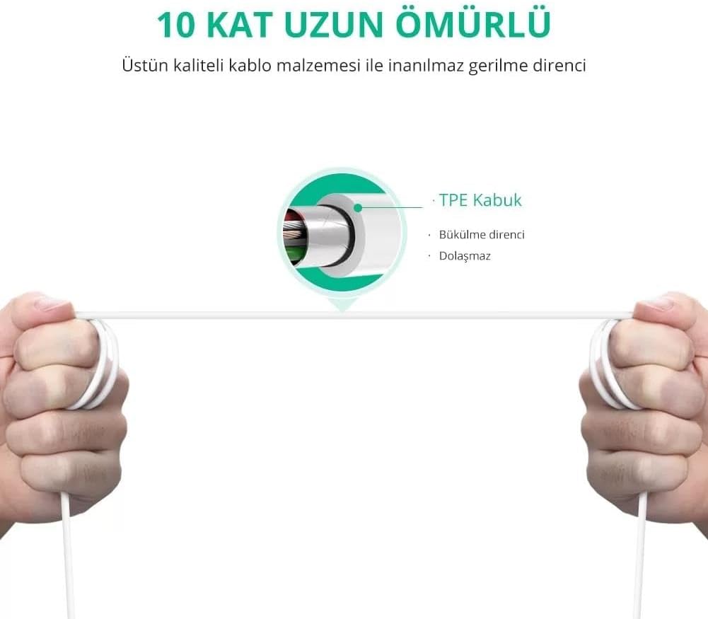 UGREEN Type C to USB-B Cable 1.5M - White