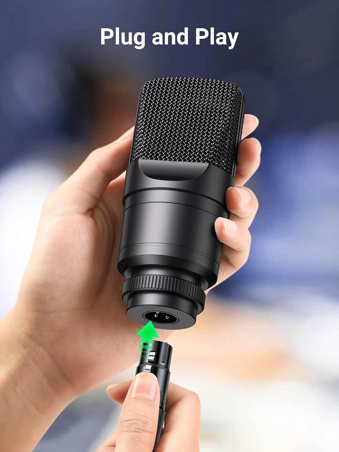 UGREEN XLR Cable, XLR to XLR Speaker Cable 3Pin Male to Female Extension Microphone Lead Extender 2M