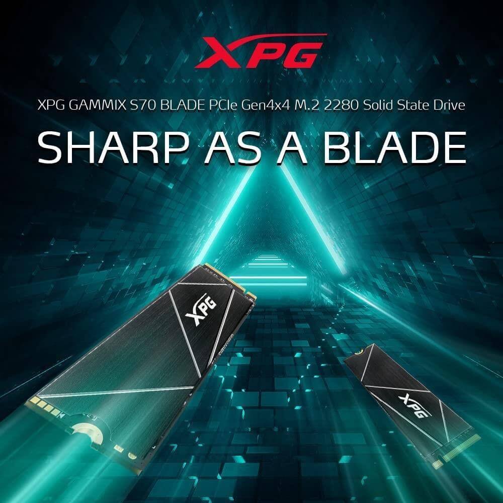 XPG GAMMIX S70 BLADE 1TB PCIe Gen4x4 M.2 SSD Works with PS5