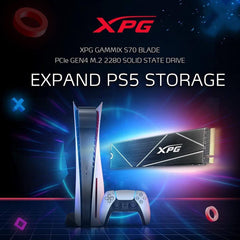XPG GAMMIX S70 BLADE 512GB PCIe Gen4x4 M.2 SSD Works with PS5